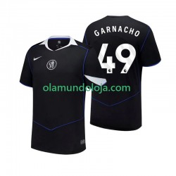 Camisola Chelsea Alejandro Garnacho 49 Homem Equipamento Terceiro 2025-2026 Manga Curta